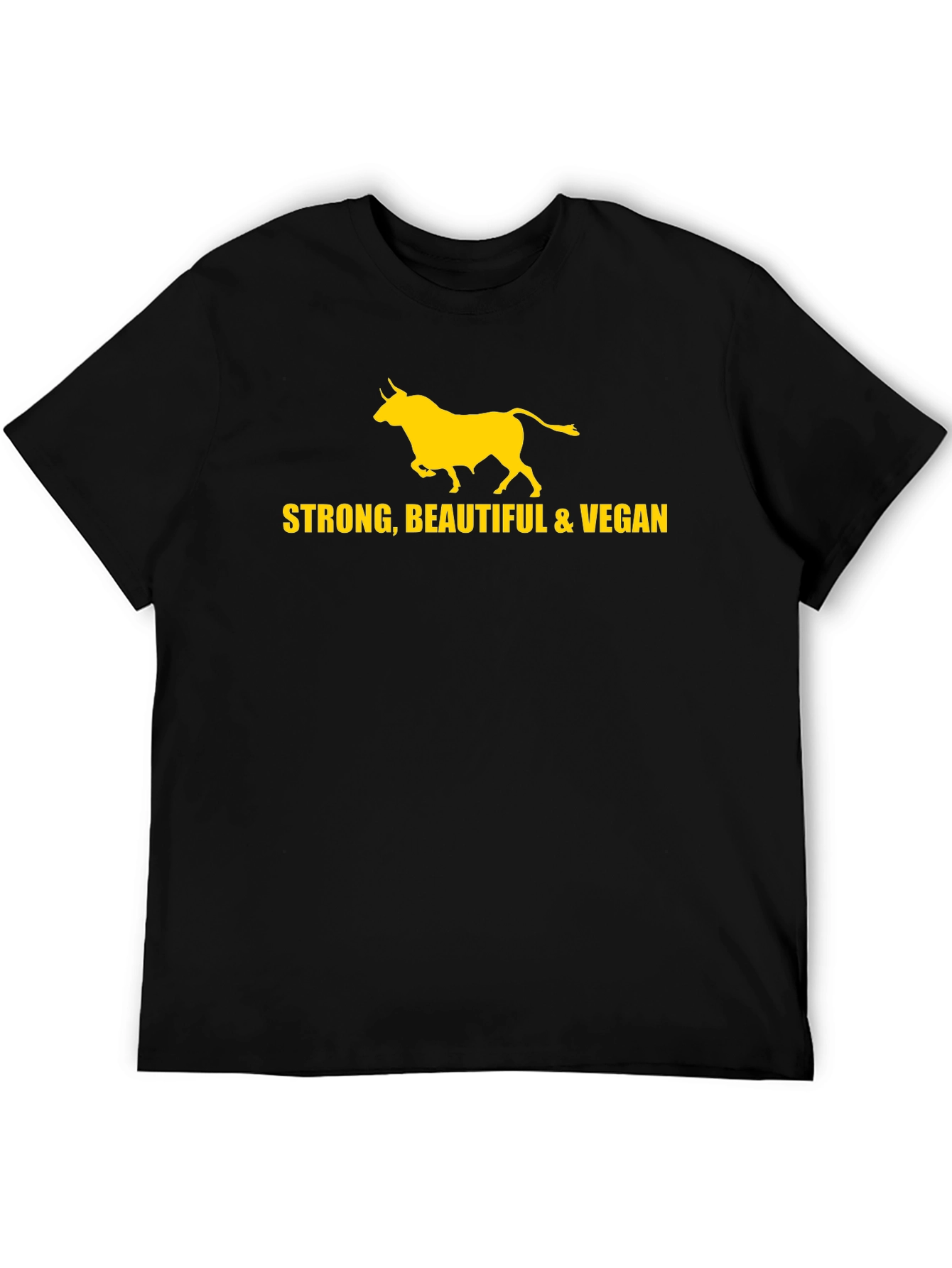 Strong Beautiful & Vegan Bull T-Shirt