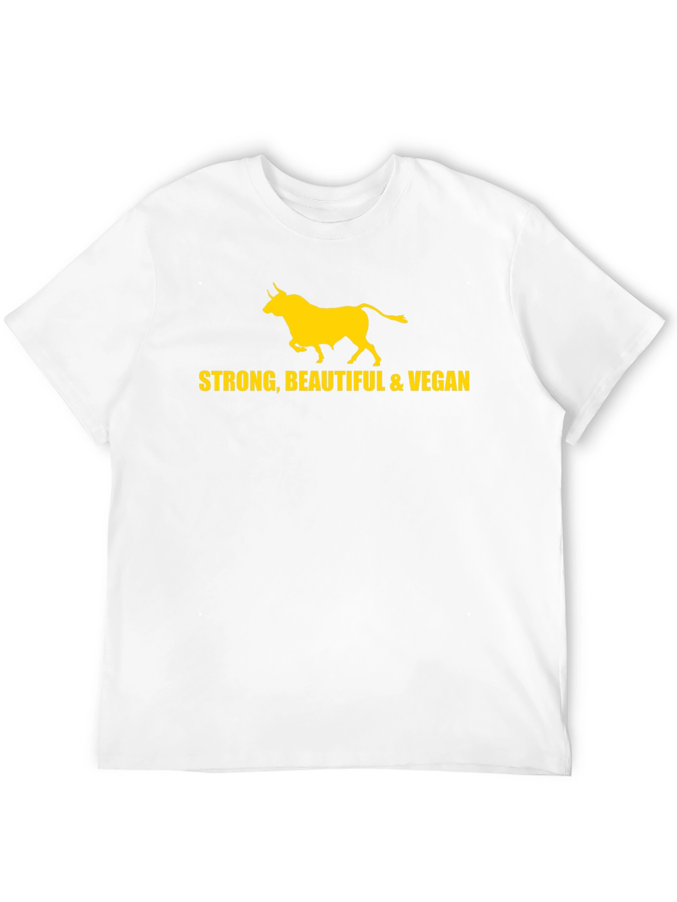 Strong Beautiful & Vegan Bull T-Shirt