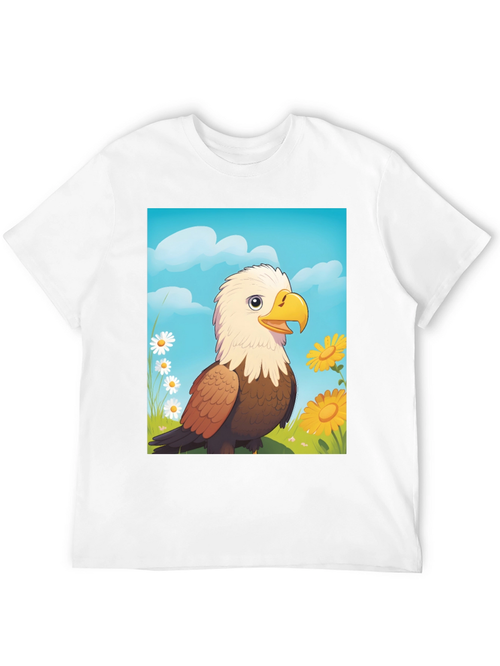 Eagle Cartoon T-Shirt: Patriotic Graphic Tee
