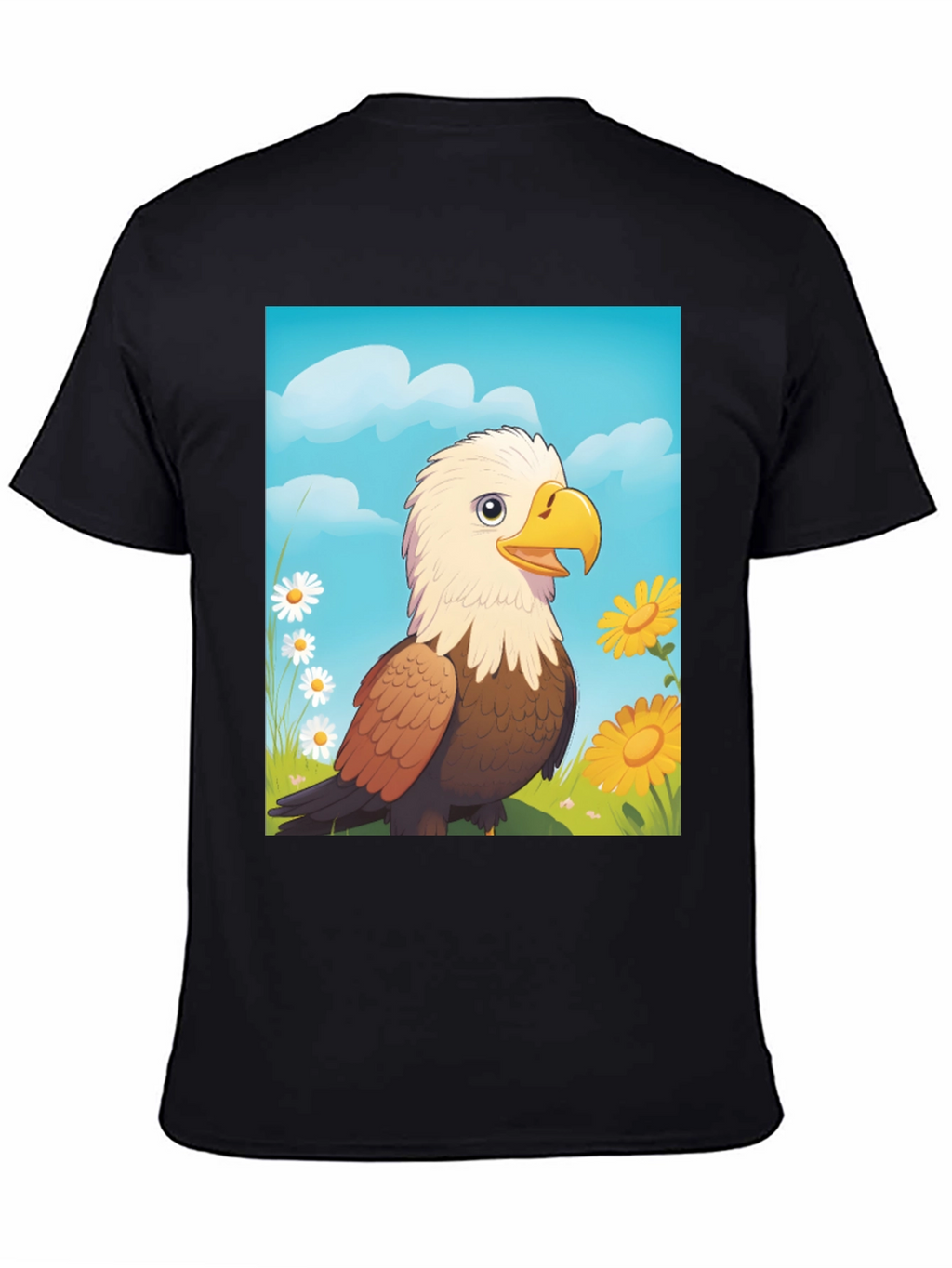 Eagle Cartoon T-Shirt: Patriotic Graphic Tee