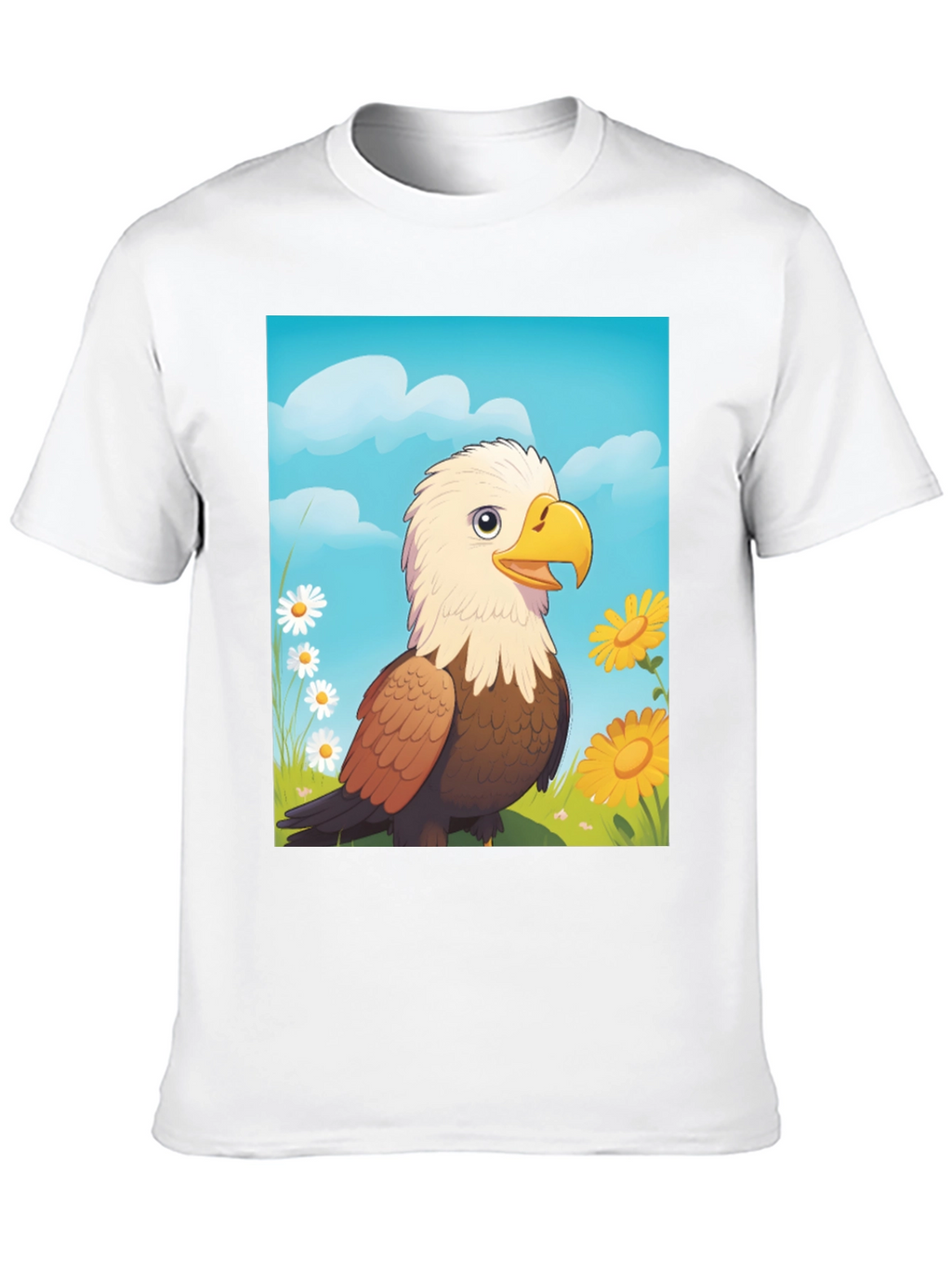 Eagle Cartoon T-Shirt: Patriotic Graphic Tee