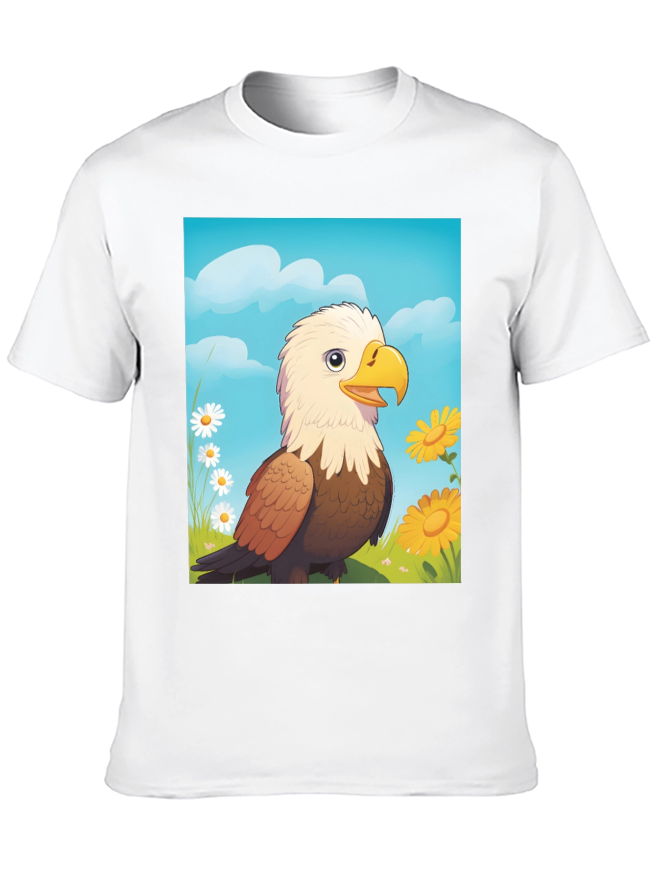Eagle Cartoon T-Shirt: Patriotic Graphic Tee