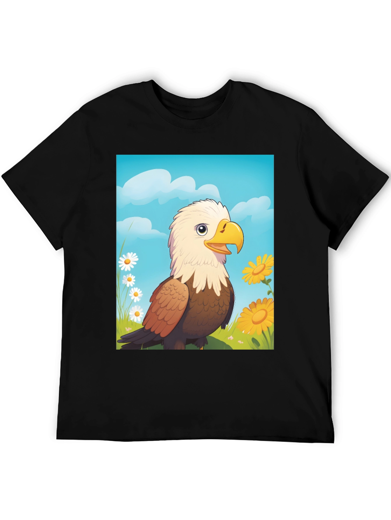Eagle Cartoon T-Shirt: Patriotic Graphic Tee