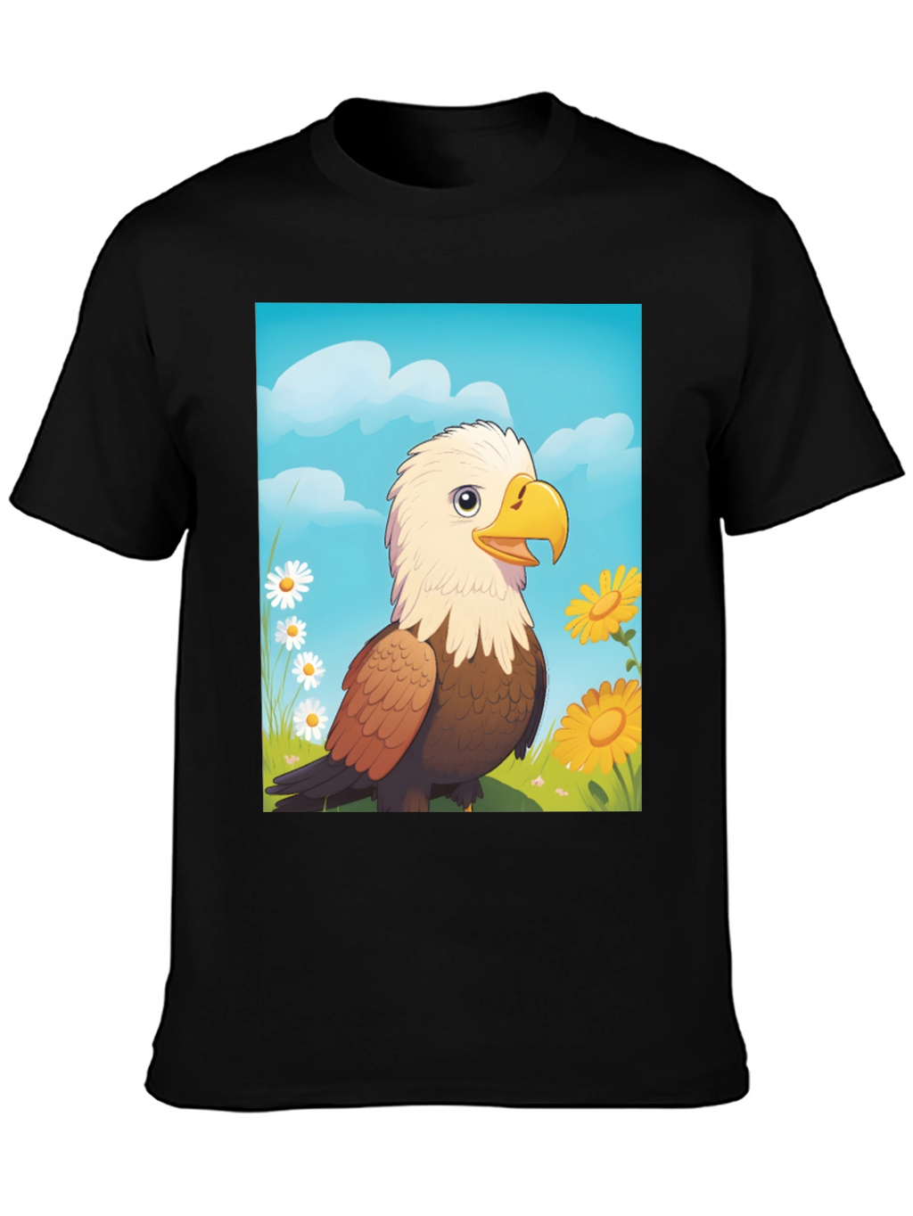 Eagle Cartoon T-Shirt: Patriotic Graphic Tee