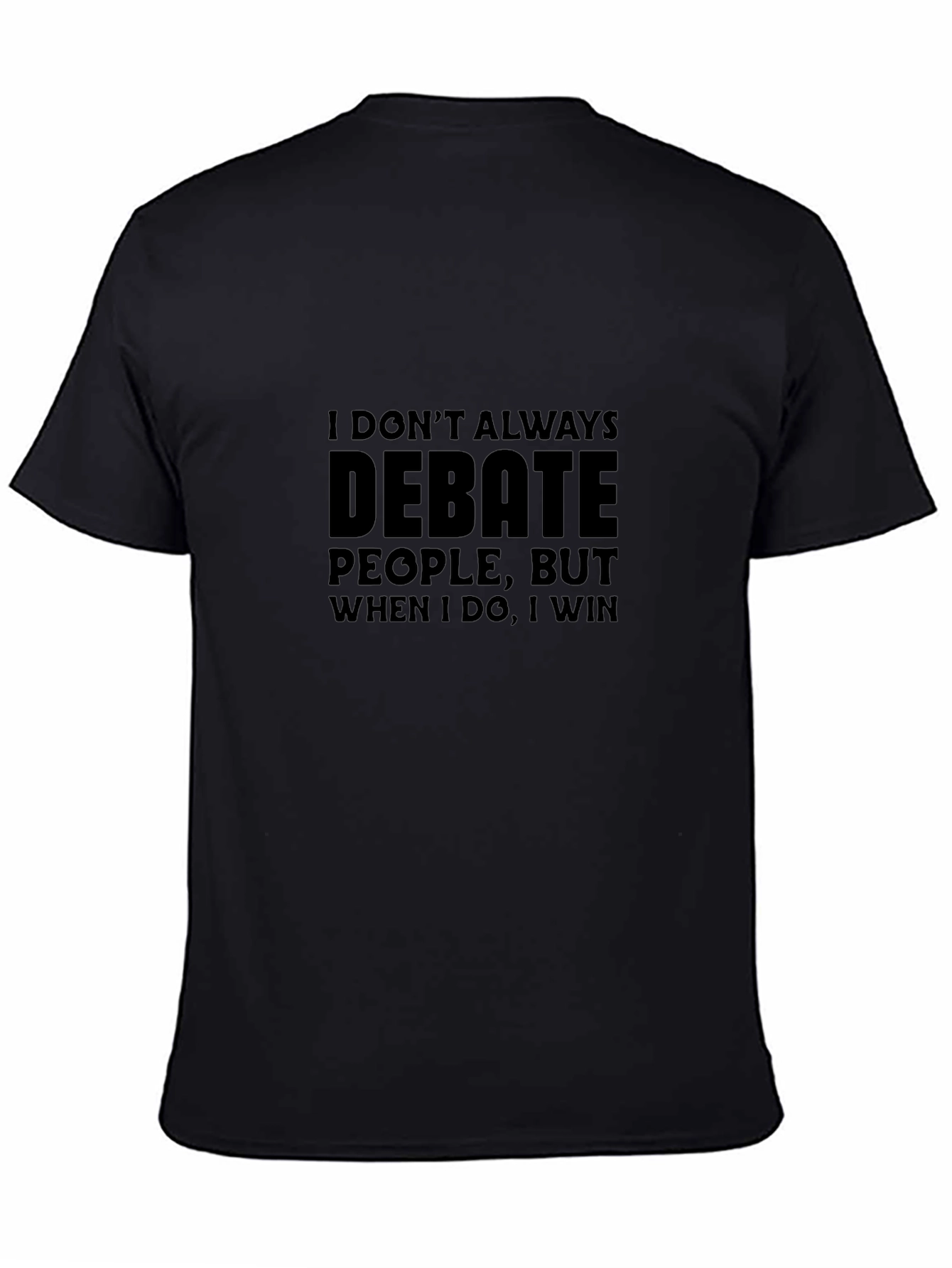 Debate Humor Black T-Shirt