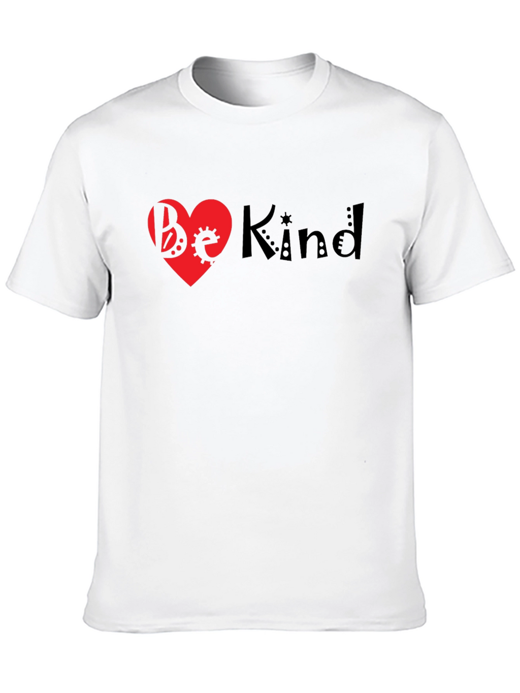 Be Kind Heart T-Shirt - Black Unisex