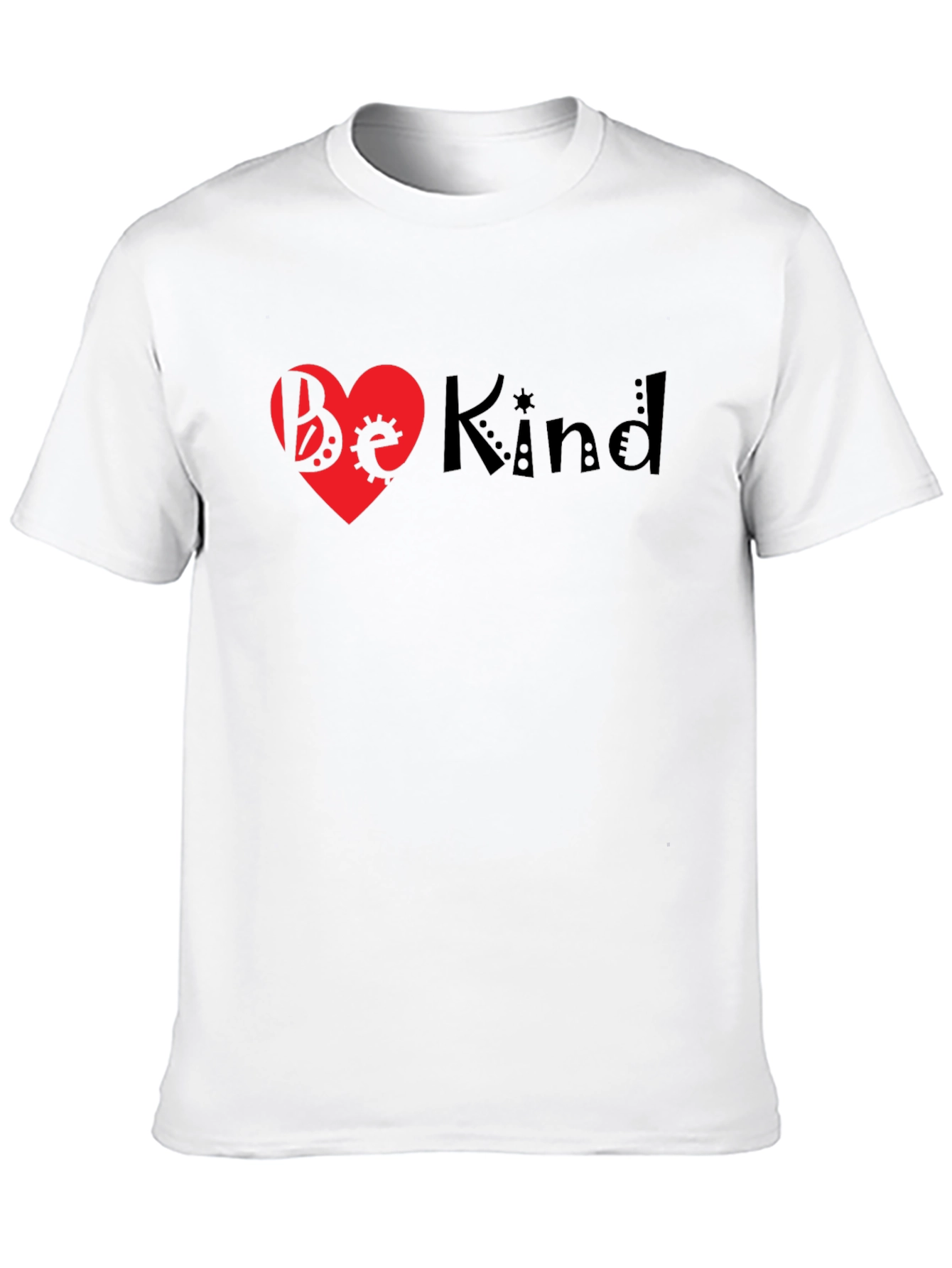 Be Kind Heart T-Shirt - Black Unisex