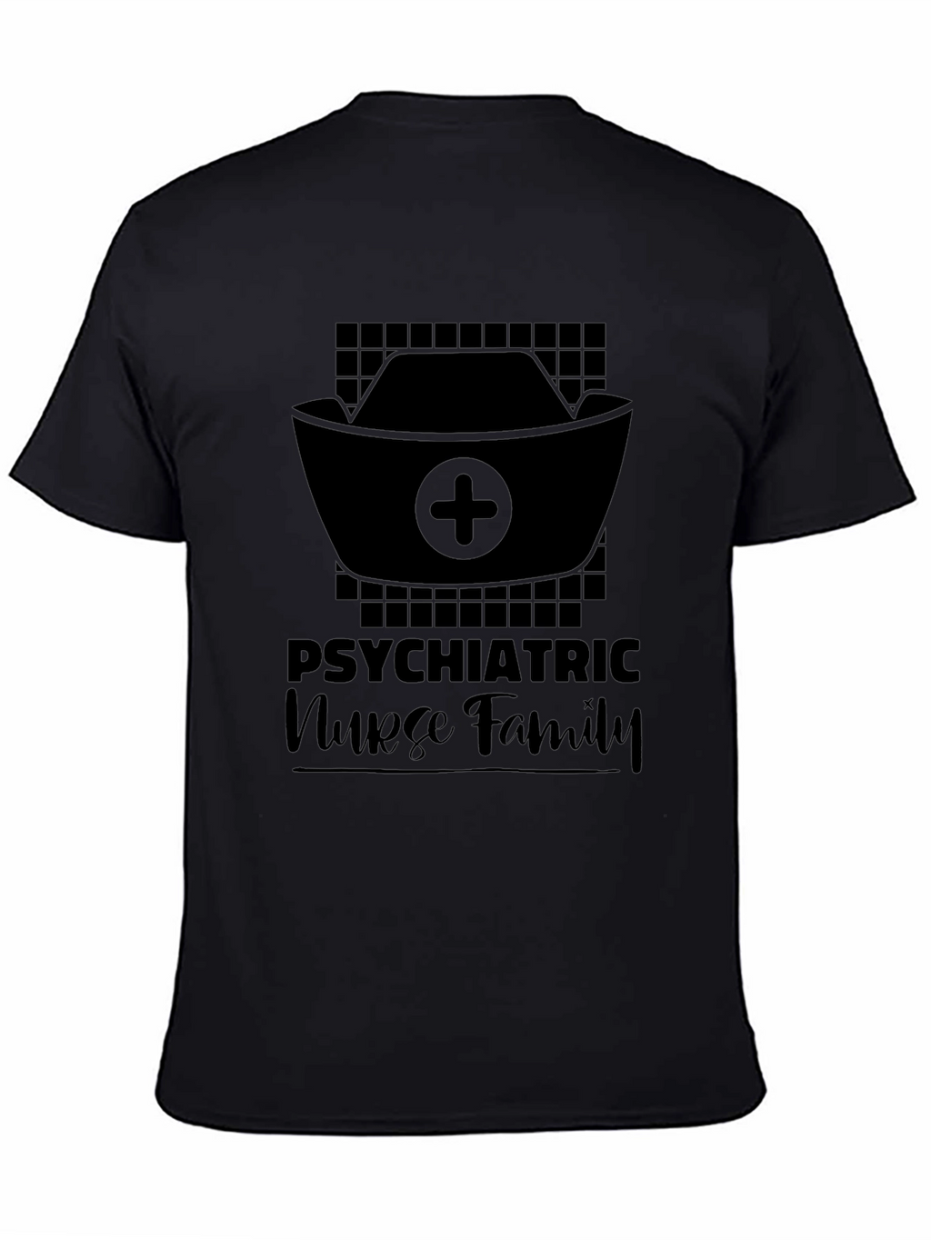 Psychiatric Nurse Family Black T-Shirt