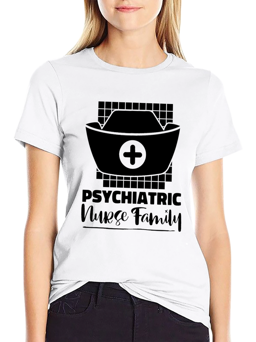 Psychiatric Nurse Family Black T-Shirt