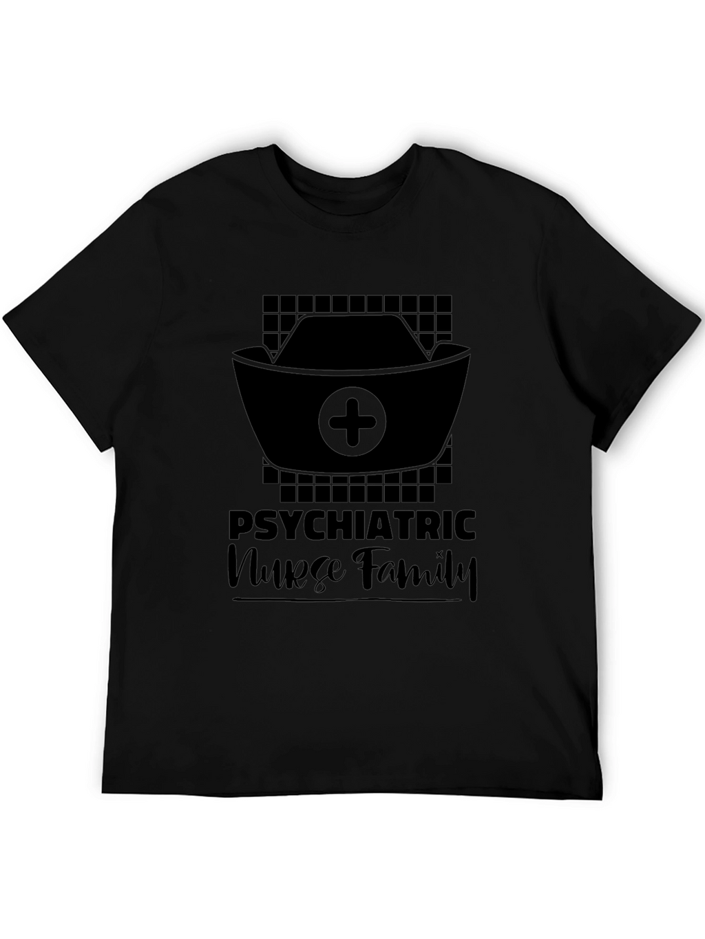 Psychiatric Nurse Family Black T-Shirt