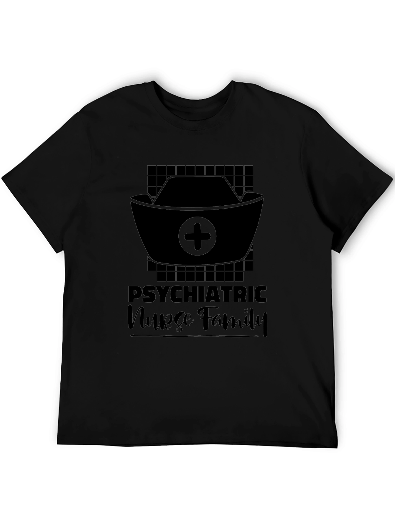 Psychiatric Nurse Family Black T-Shirt