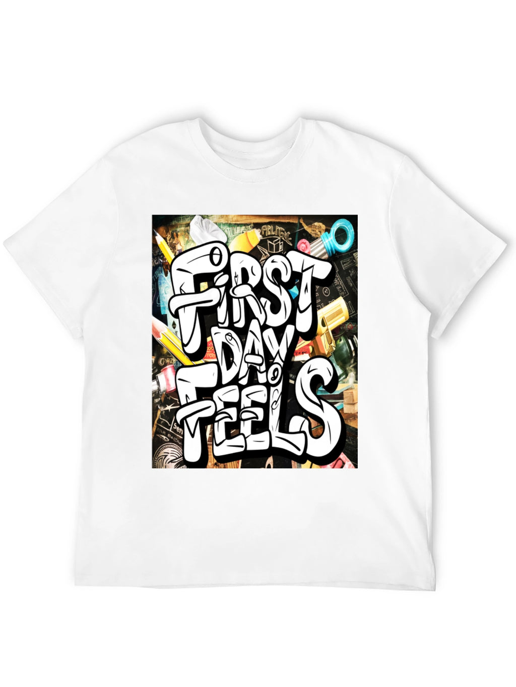 First Day Feels Graphic Tee - Cool Back-to-School T-Shirt
