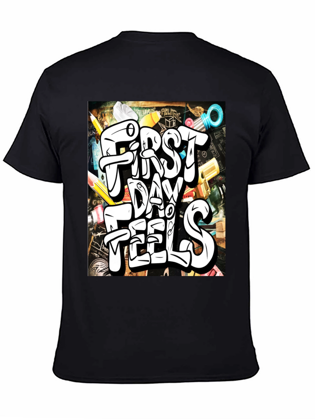 First Day Feels Graphic Tee - Cool Back-to-School T-Shirt