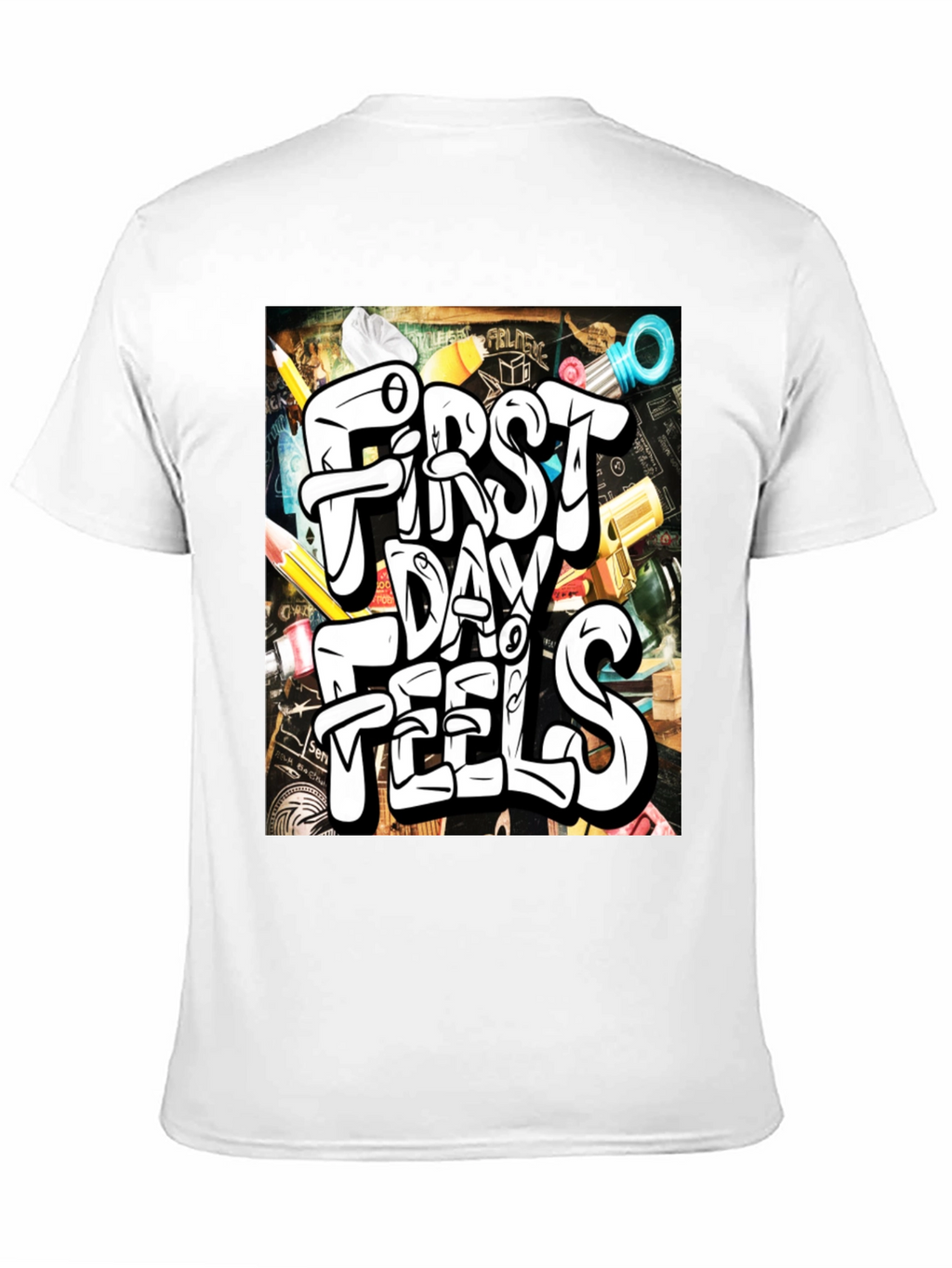 First Day Feels Graphic Tee - Cool Back-to-School T-Shirt