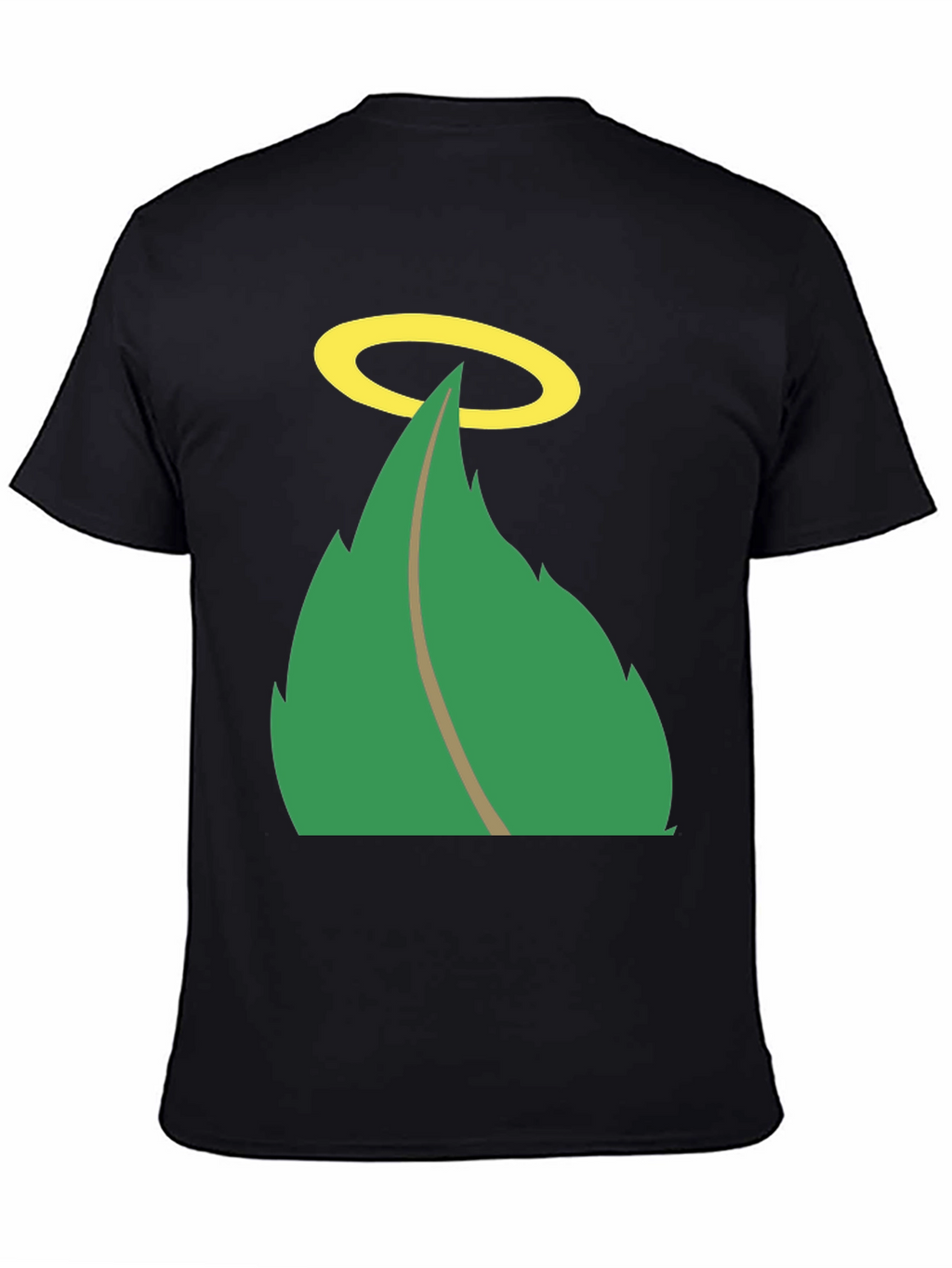 Halo Leaf Graphic Tee - Mens Black T-Shirt