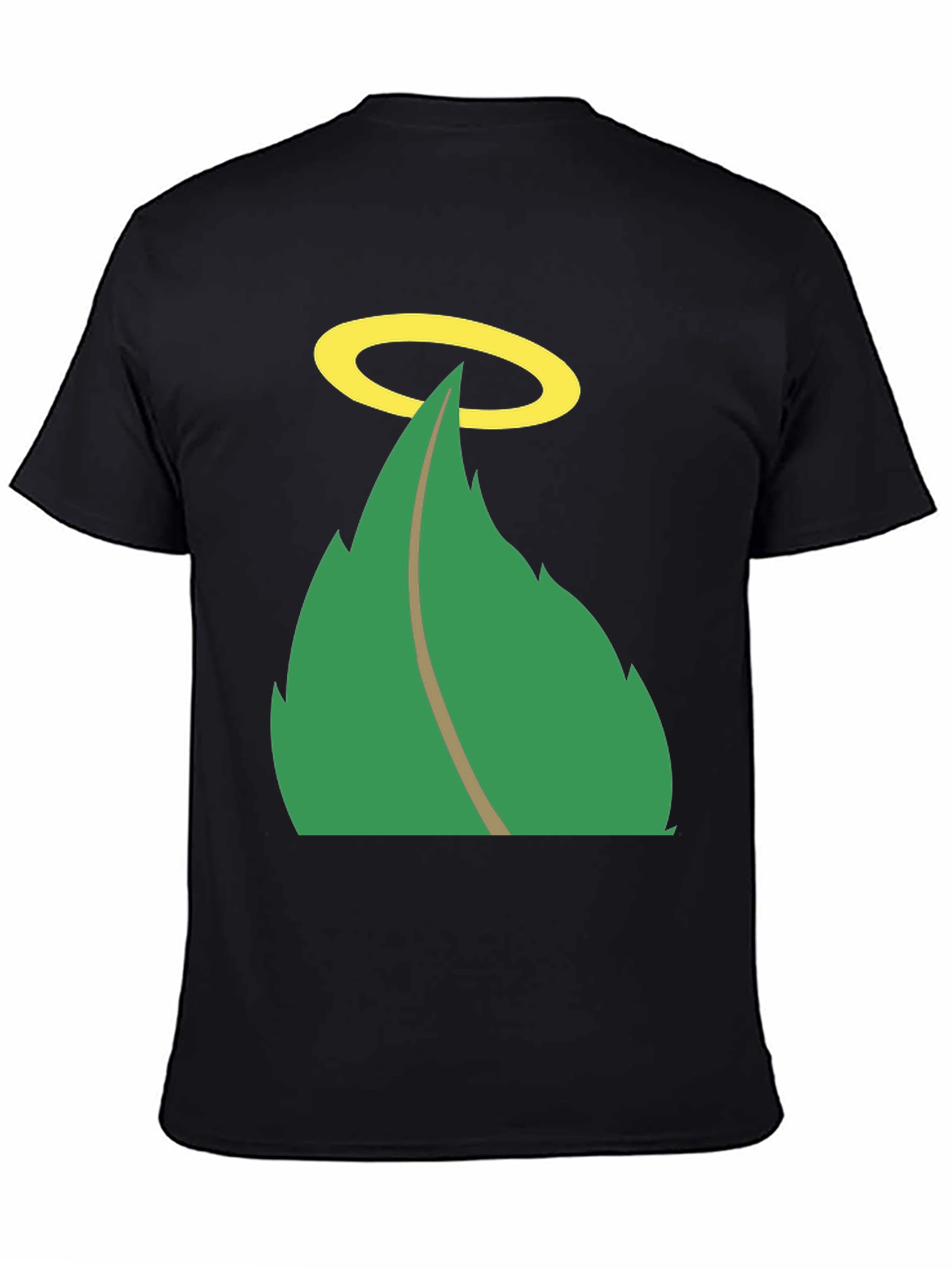 Halo Leaf Graphic Tee - Mens Black T-Shirt