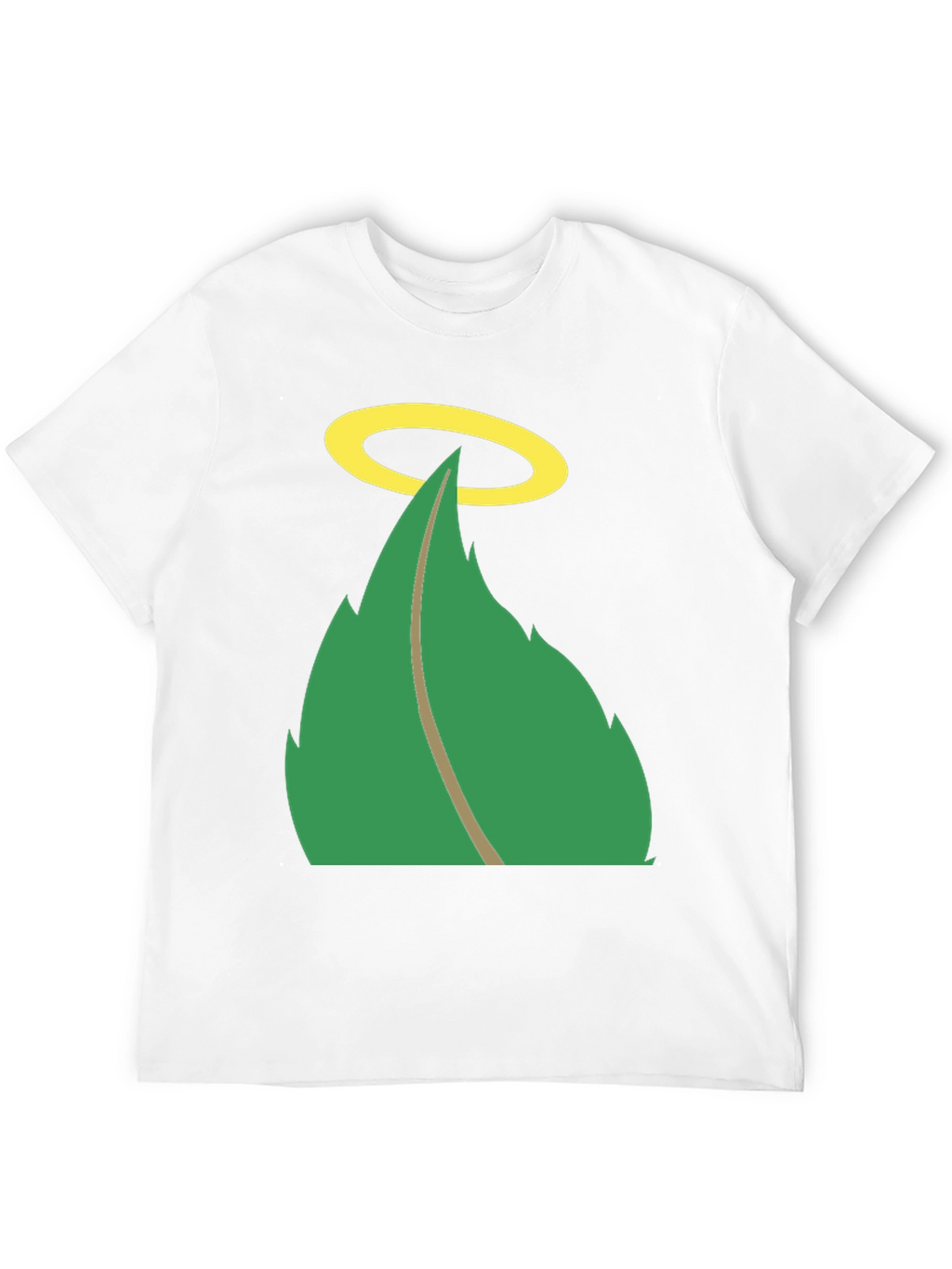 Halo Leaf Graphic Tee - Mens Black T-Shirt