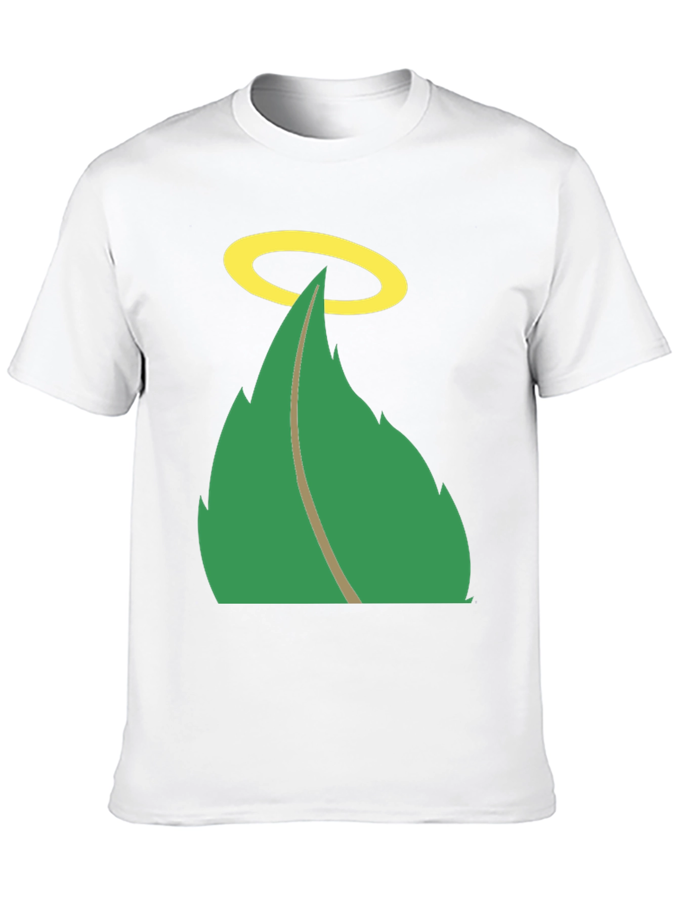 Halo Leaf Graphic Tee - Mens Black T-Shirt