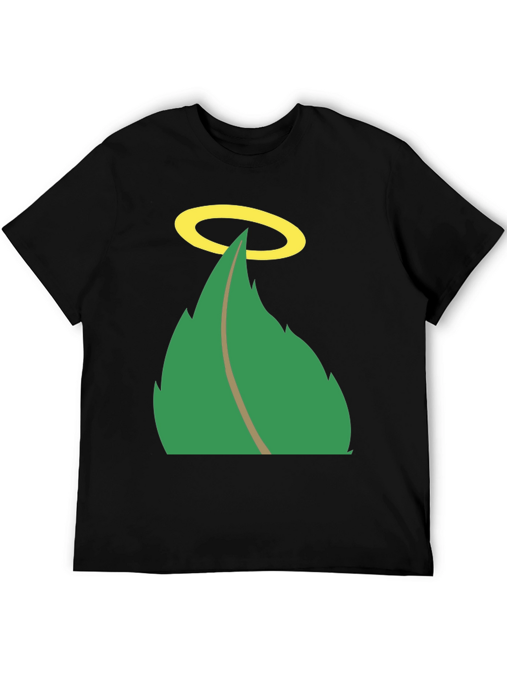 Halo Leaf Graphic Tee - Mens Black T-Shirt