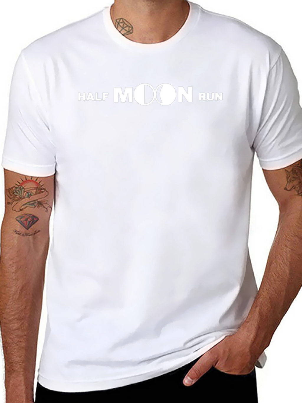 Half Moon Run Graphic T-Shirt - Black Cotton Blend
