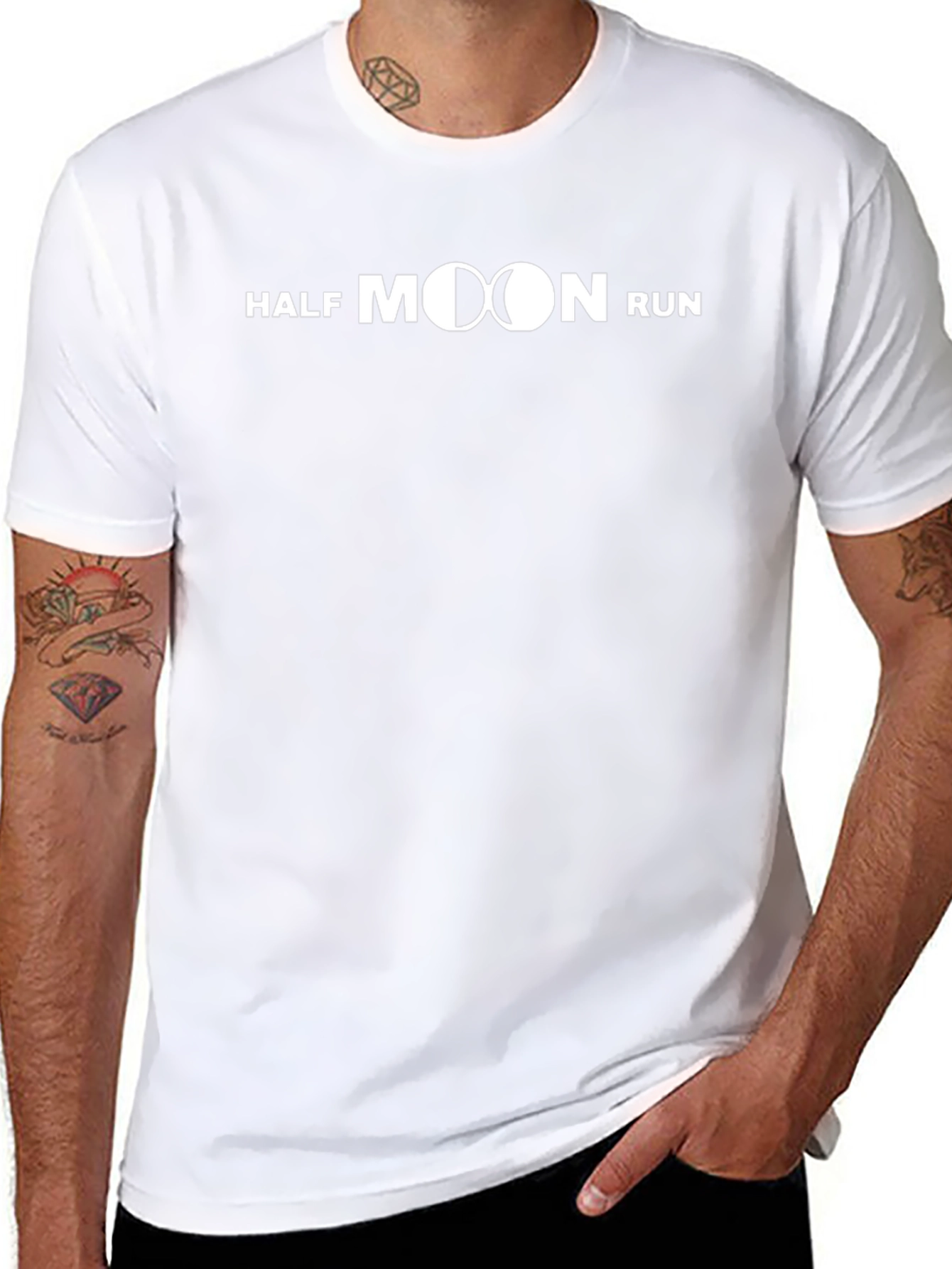 Half Moon Run Graphic T-Shirt - Black Cotton Blend