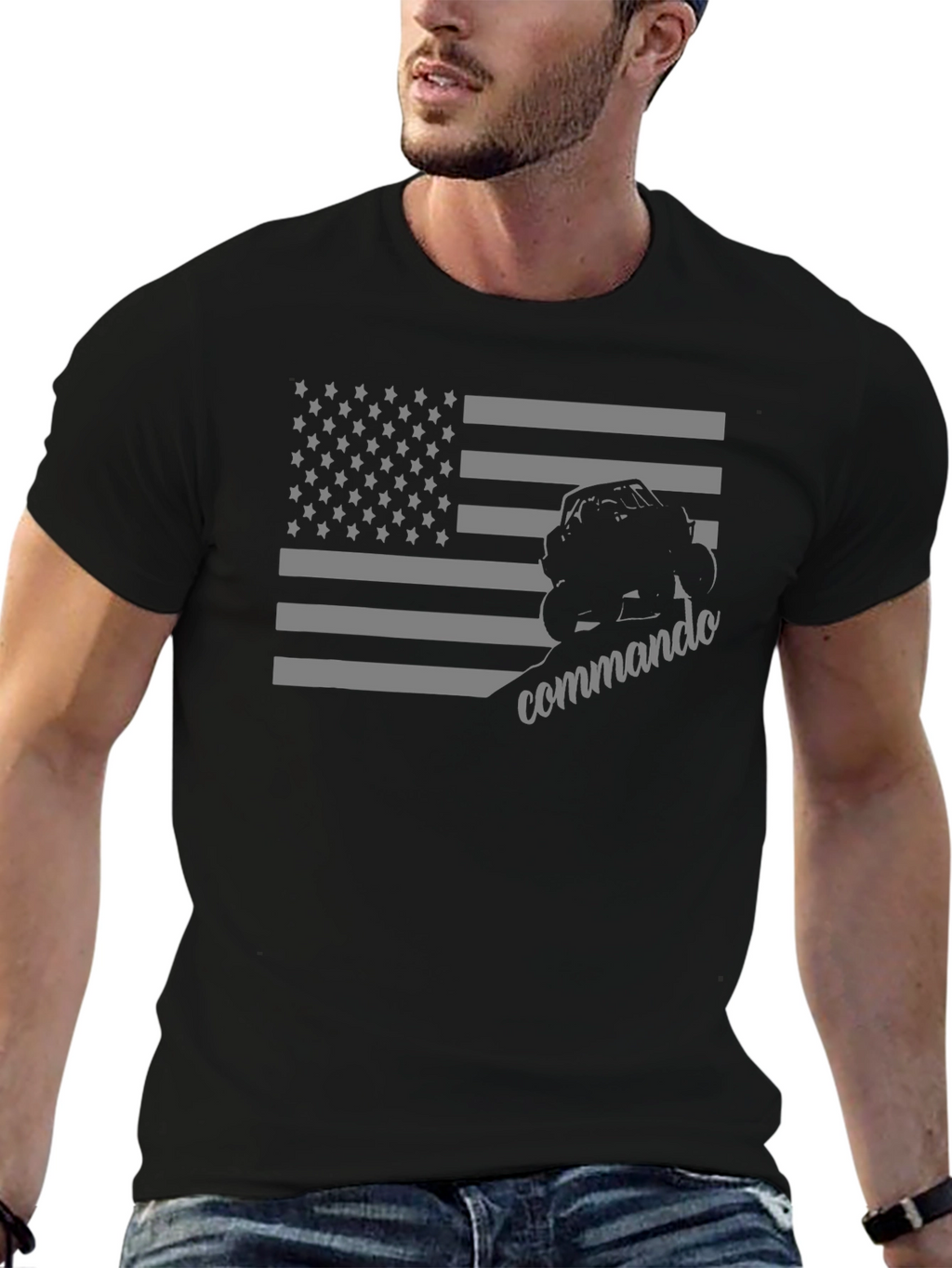 American Flag Commando T-Shirt