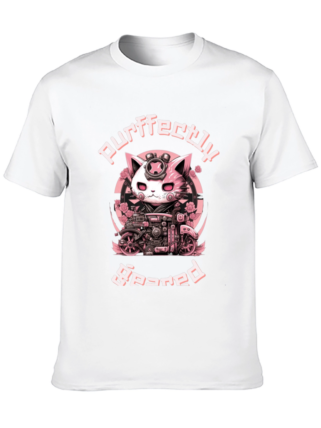 Purrfectly Geared Cat T-Shirt