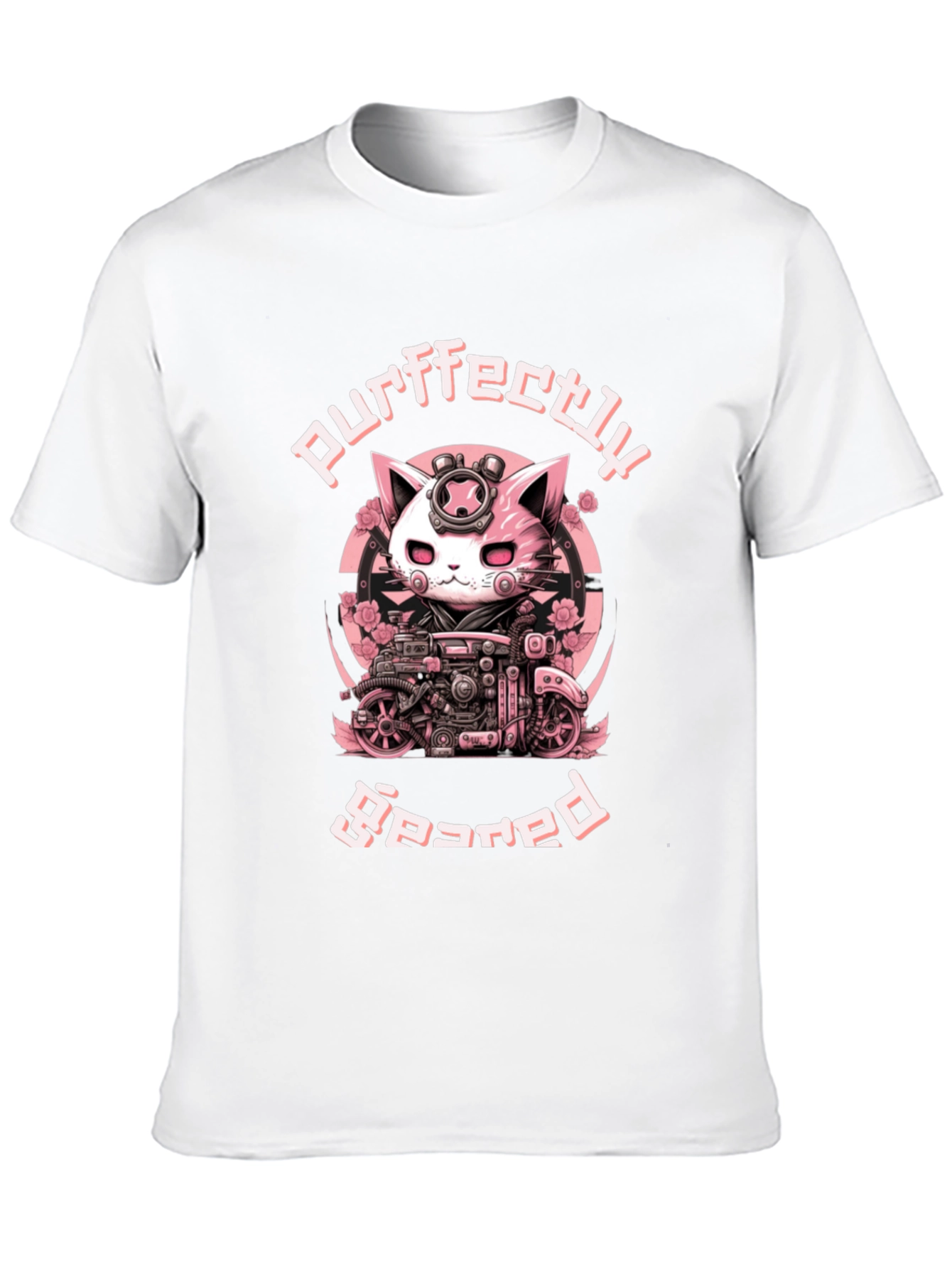 Purrfectly Geared Cat T-Shirt