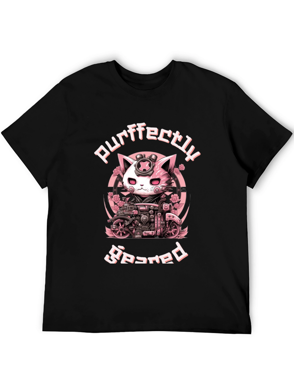 Purrfectly Geared Cat T-Shirt