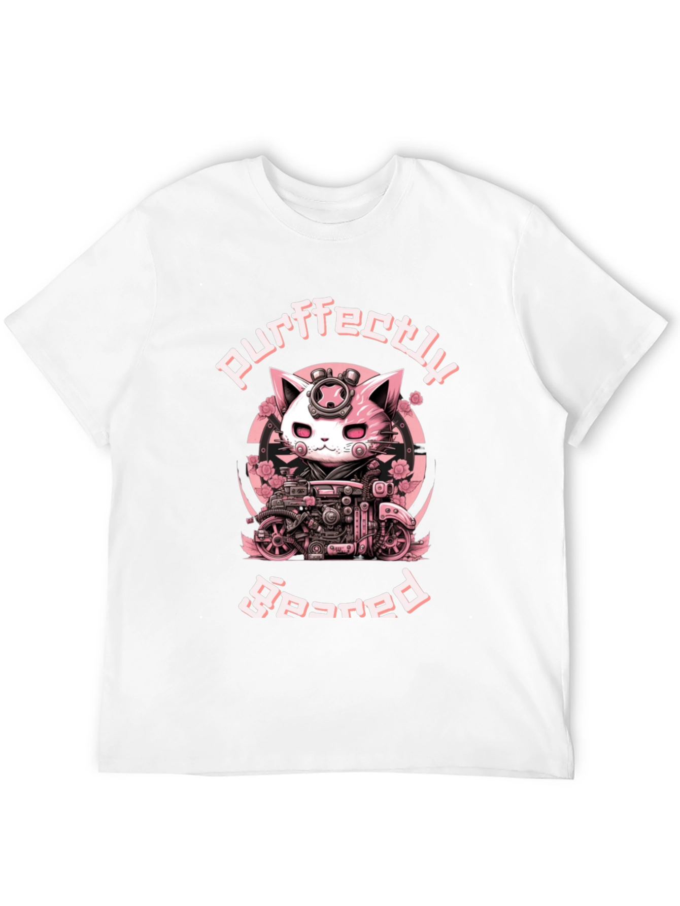Purrfectly Geared Cat T-Shirt