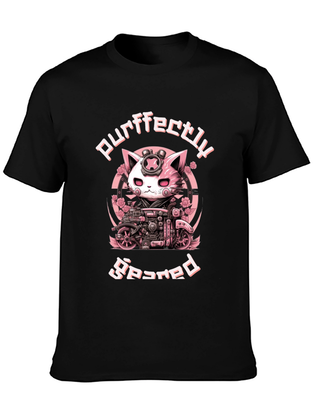 Purrfectly Geared Cat T-Shirt