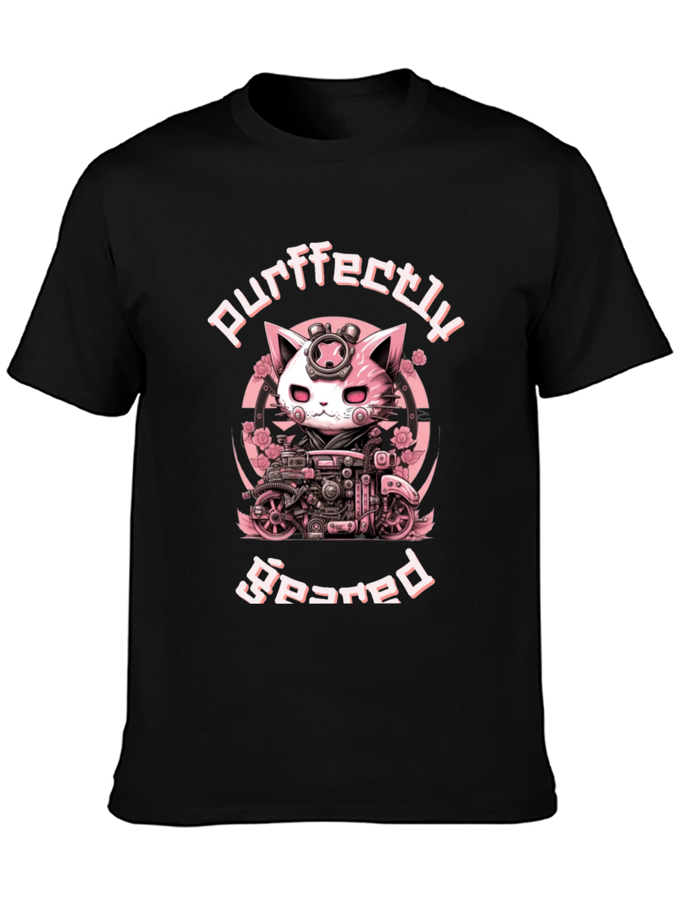 Purrfectly Geared Cat T-Shirt