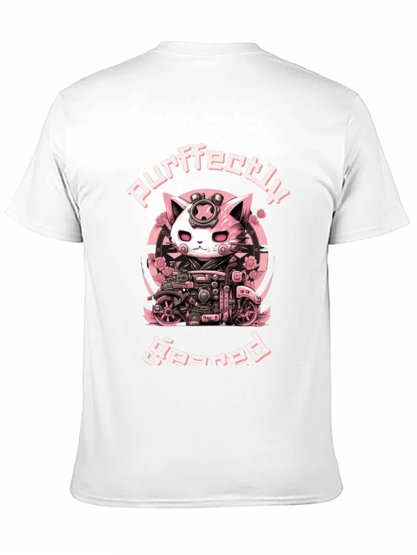 Purrfectly Geared Cat T-Shirt