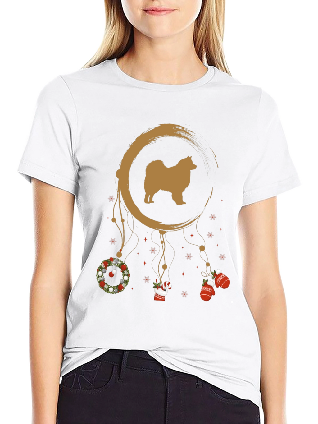 Dog Dreamcatcher Christmas T-Shirt