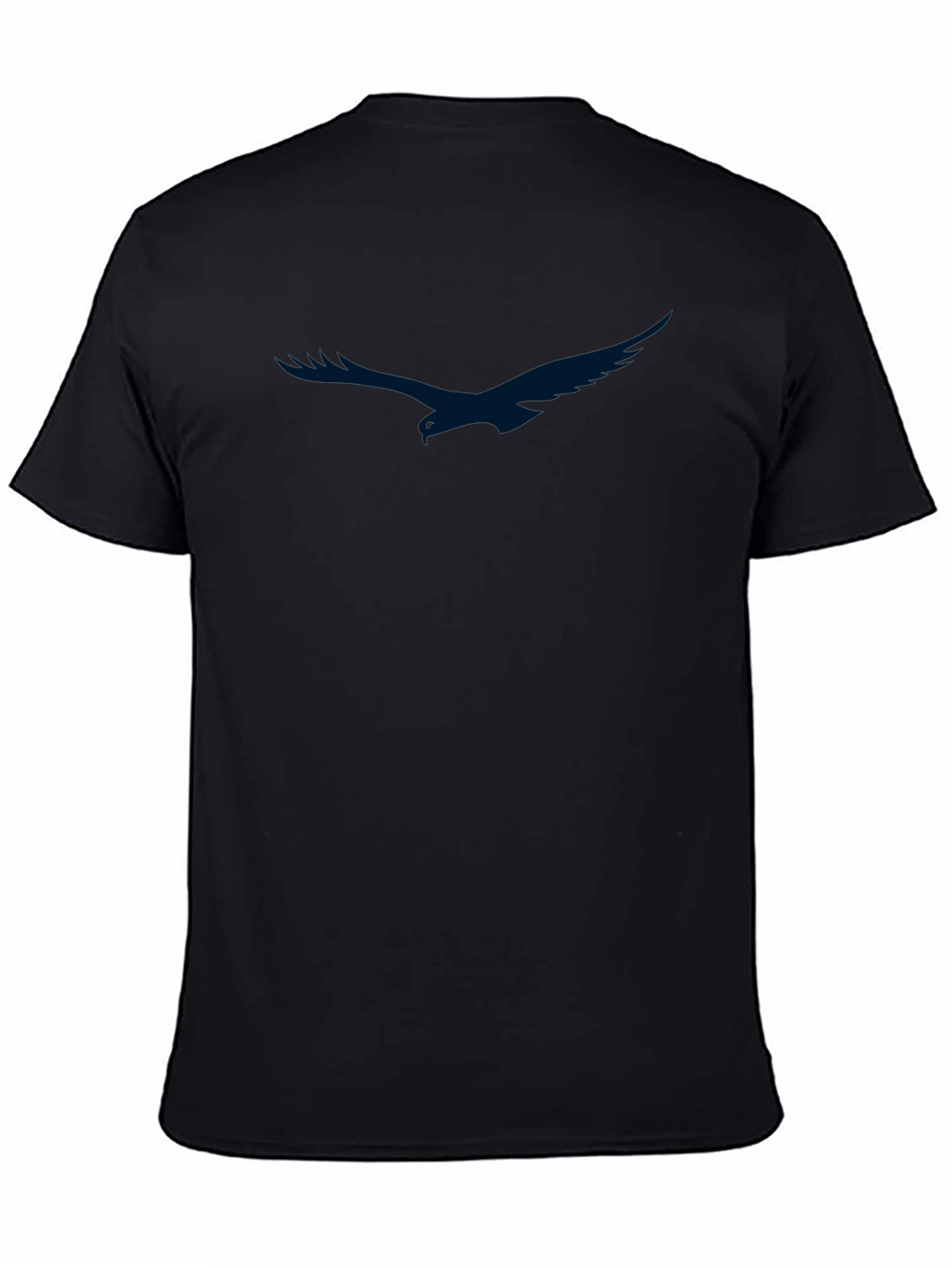 Mens Black T-Shirt with Eagle Graphic