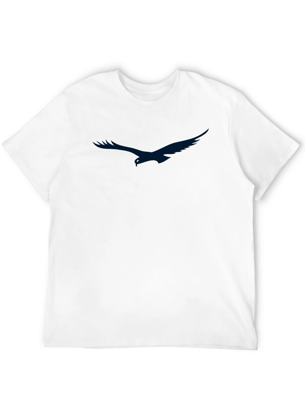 Mens Black T-Shirt with Eagle Graphic