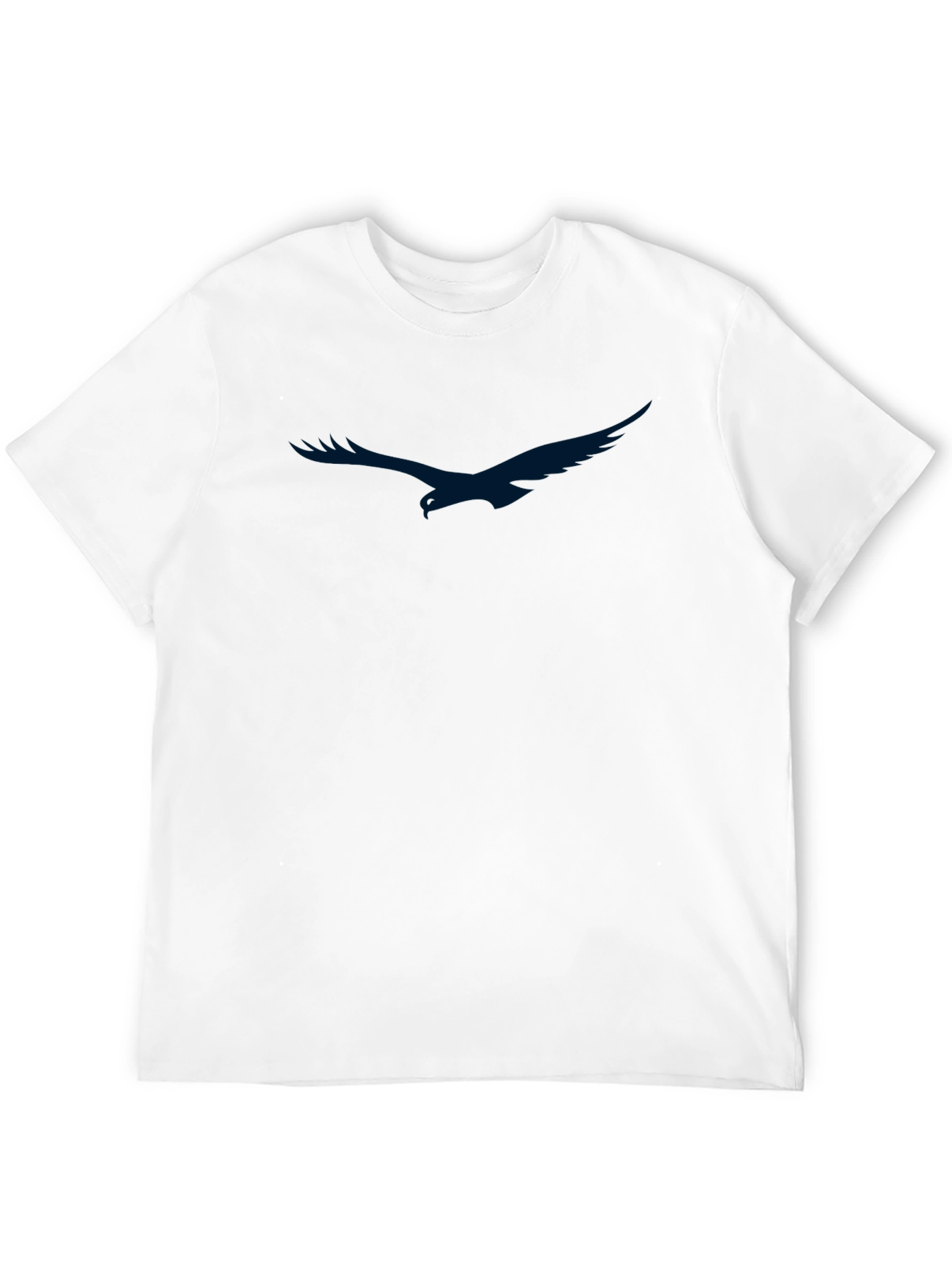 Mens Black T-Shirt with Eagle Graphic
