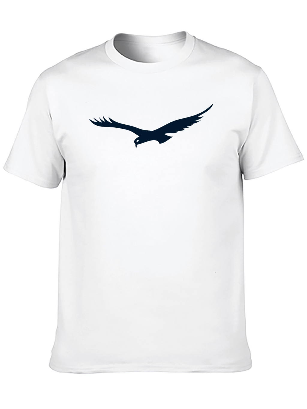 Mens Black T-Shirt with Eagle Graphic