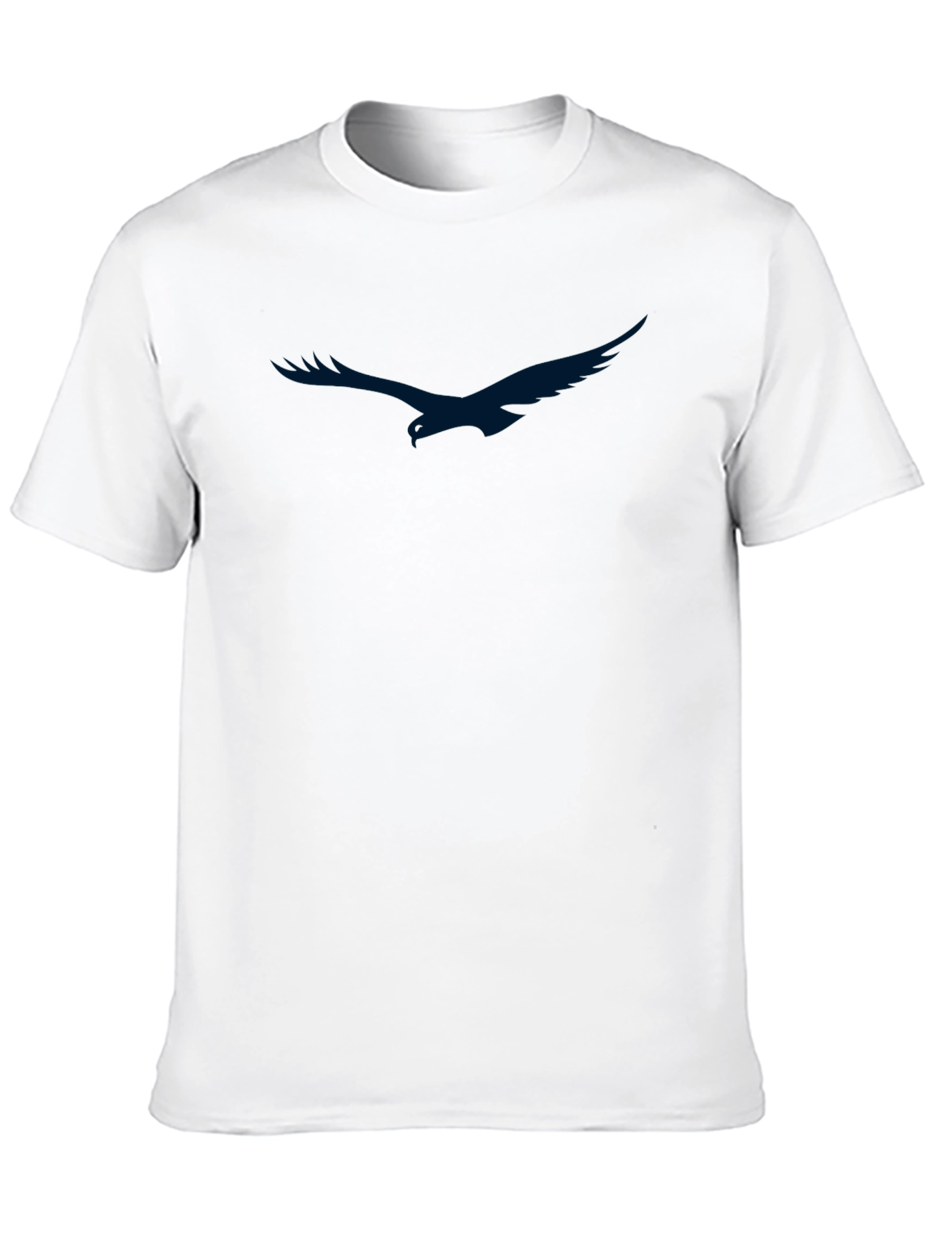 Mens Black T-Shirt with Eagle Graphic