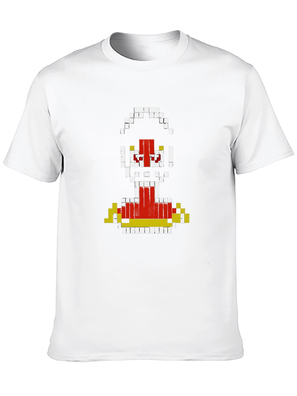 Pixelated Robot Graphic T-Shirt - Retro Gaming Style
