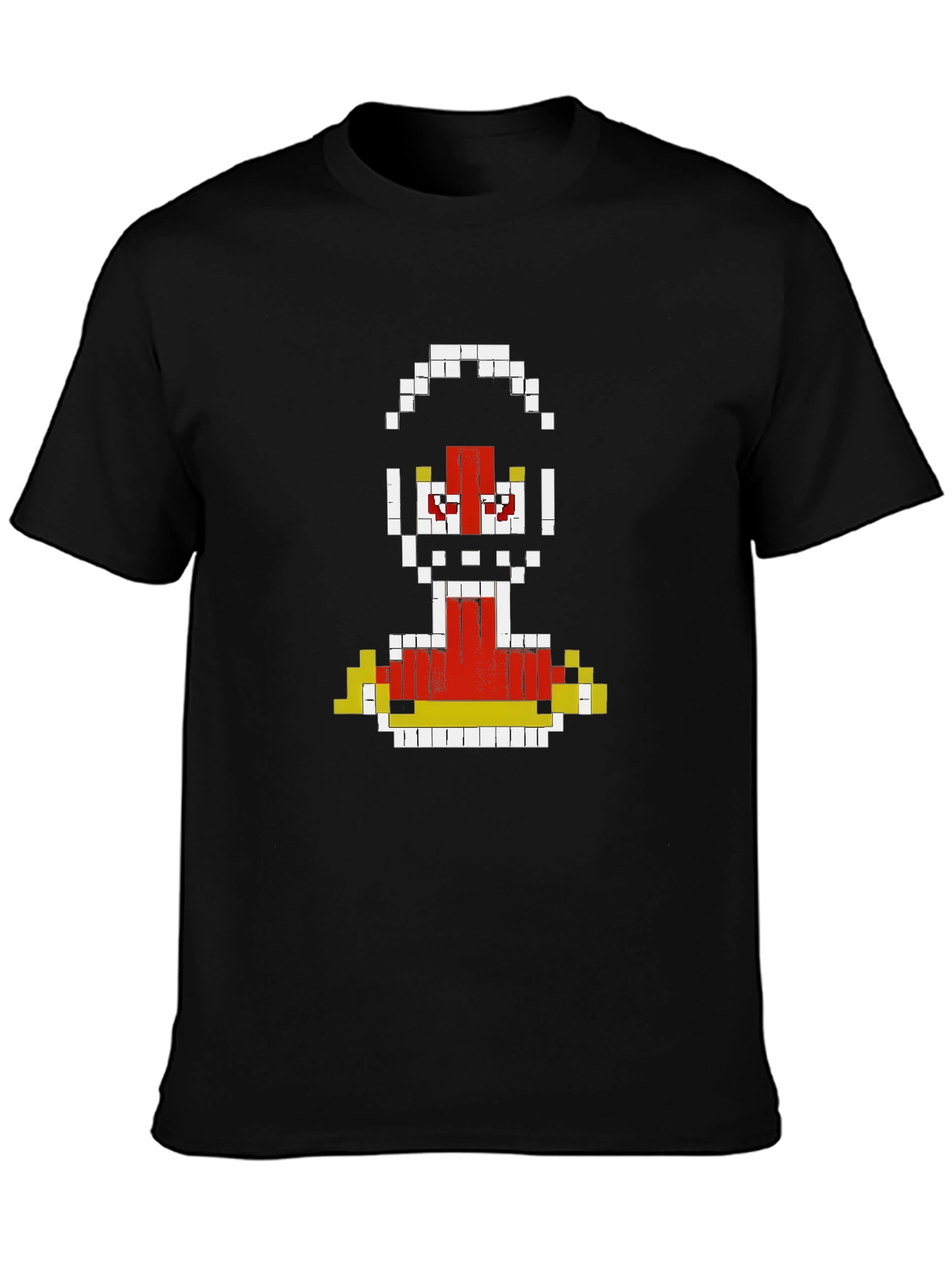 Pixelated Robot Graphic T-Shirt - Retro Gaming Style