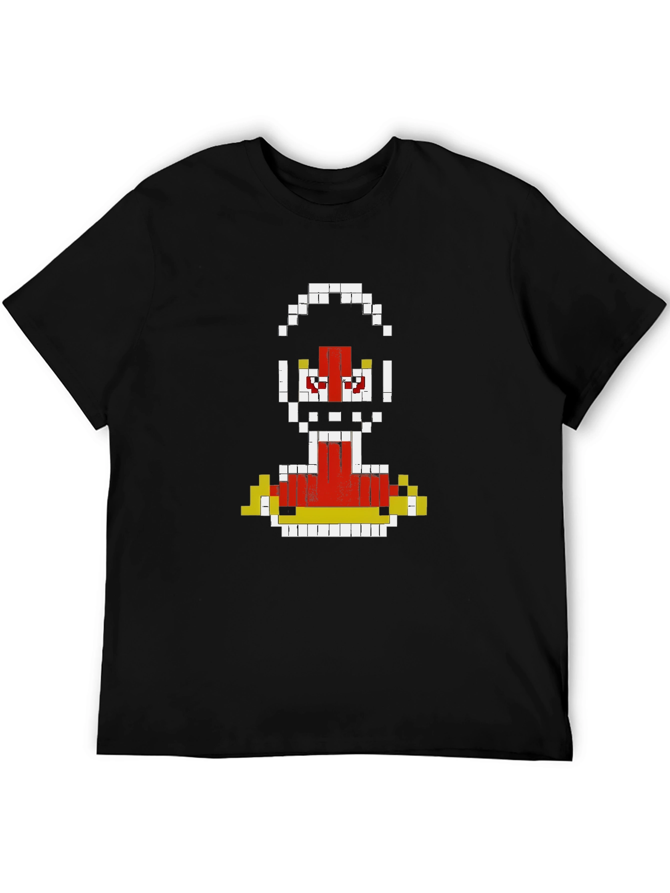 Pixelated Robot Graphic T-Shirt - Retro Gaming Style