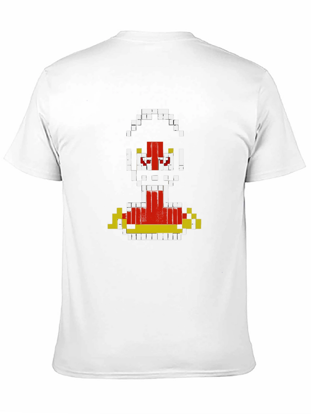 Pixelated Robot Graphic T-Shirt - Retro Gaming Style