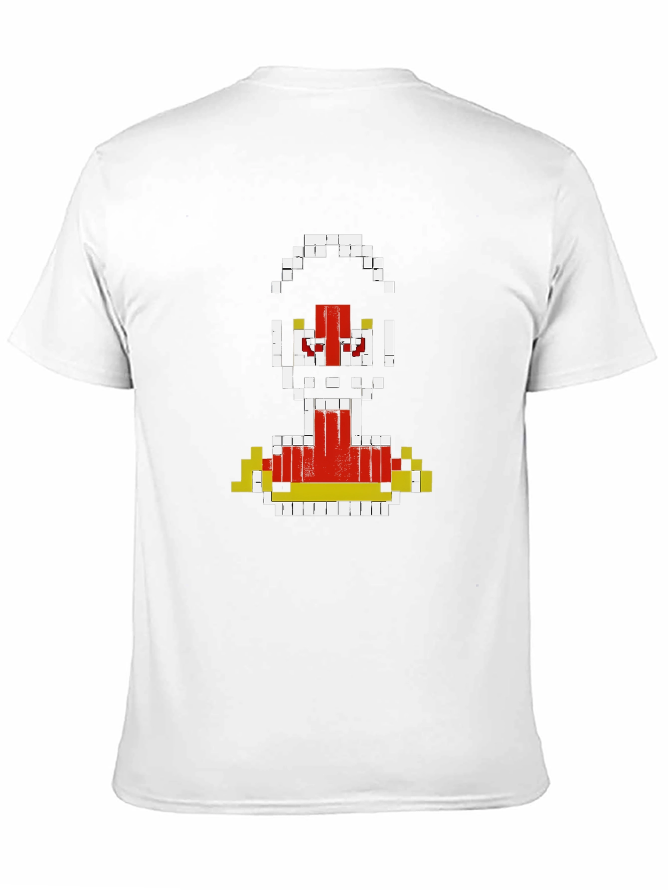 Pixelated Robot Graphic T-Shirt - Retro Gaming Style