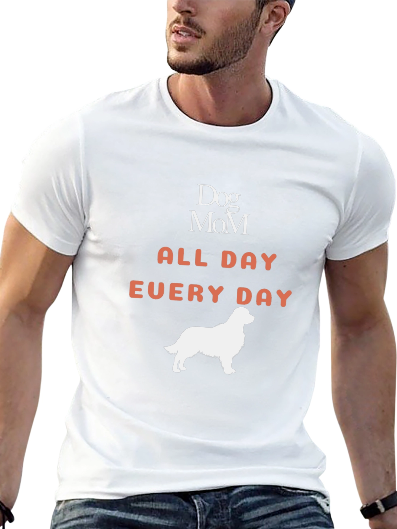 Dog Mom All Day Every Day Graphic T-Shirt