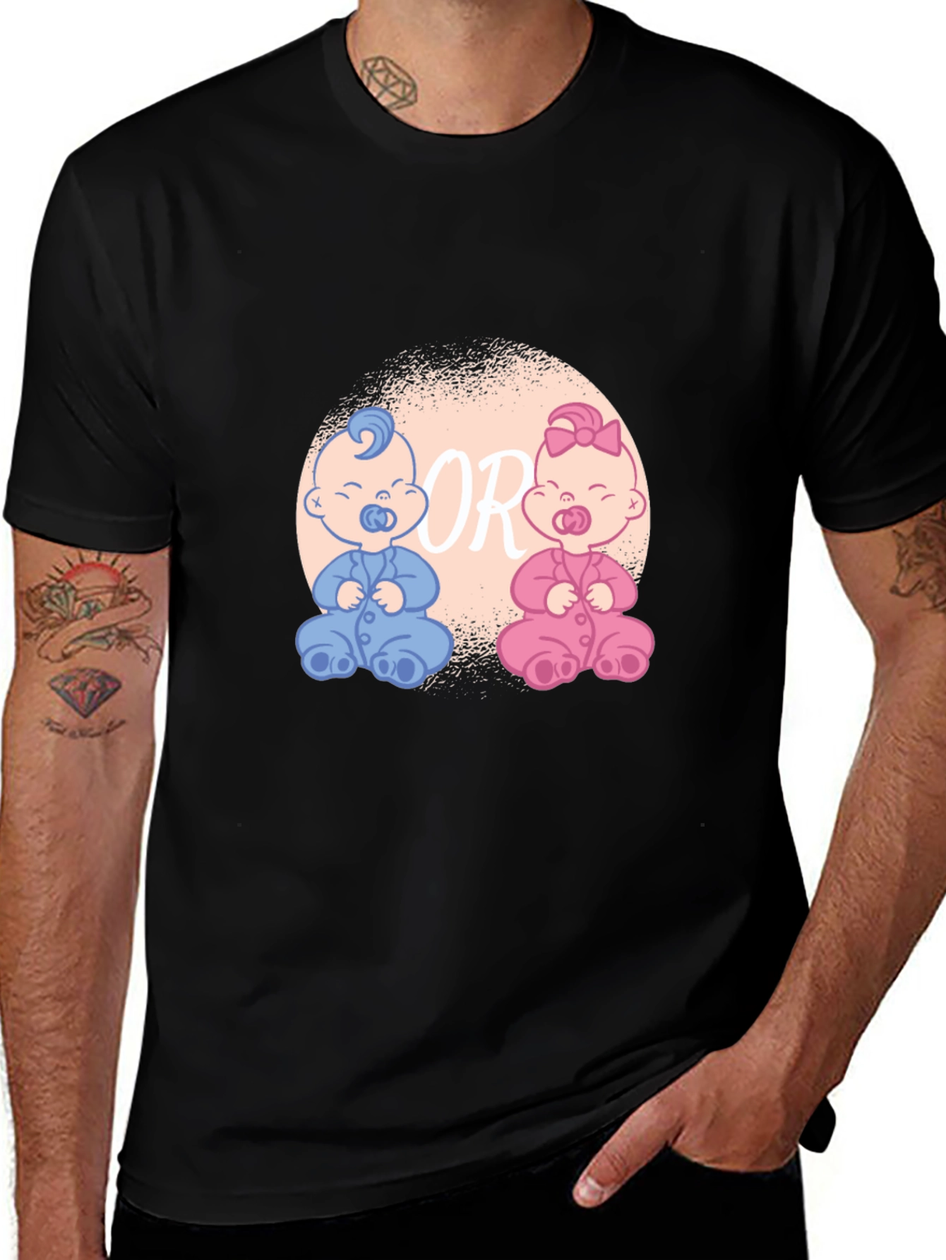 Gender Reveal Baby T-Shirt - Boy or Girl Tee