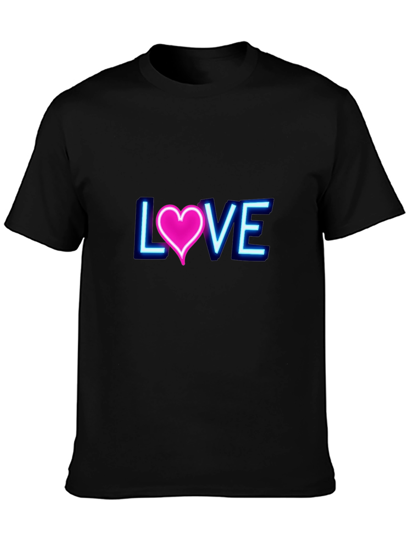 Neon Love Graphic T-Shirt - Trendy Casual Wear