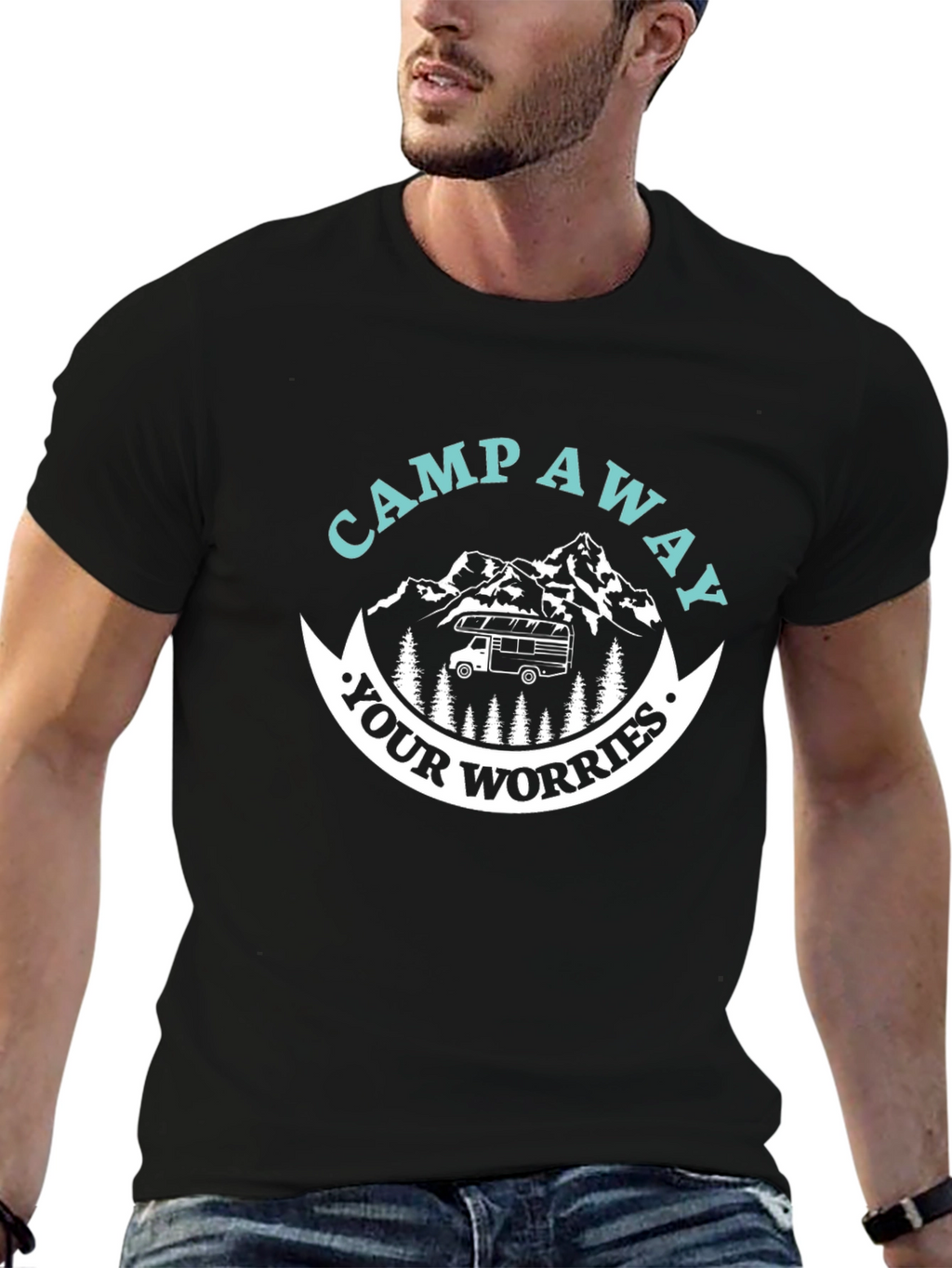 Camp Away Your Worries Graphic Tee