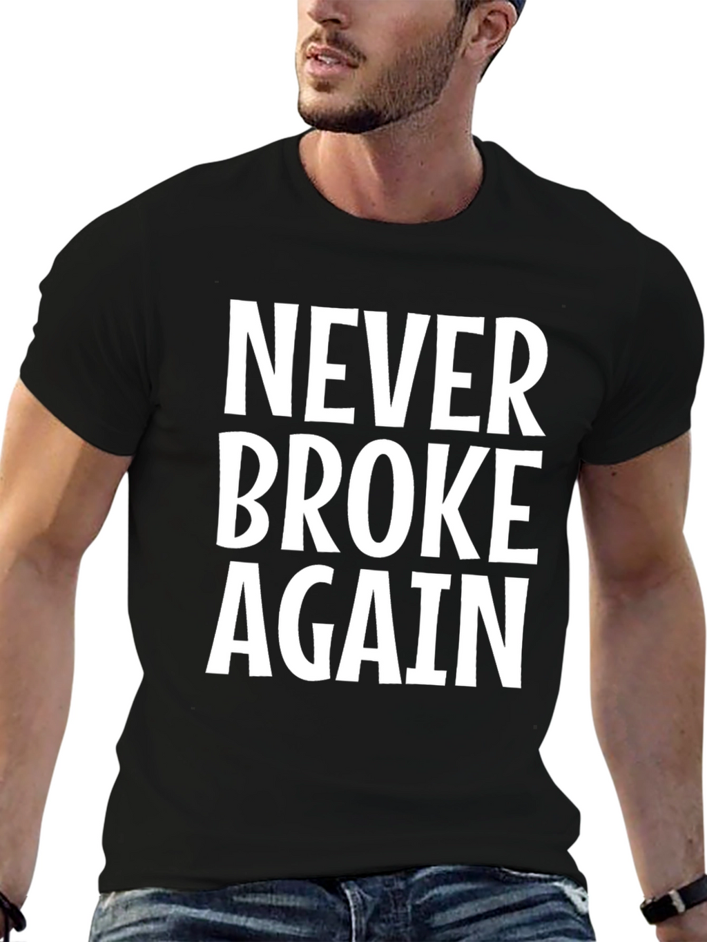 Never Broke Again Graphic Tee - Black