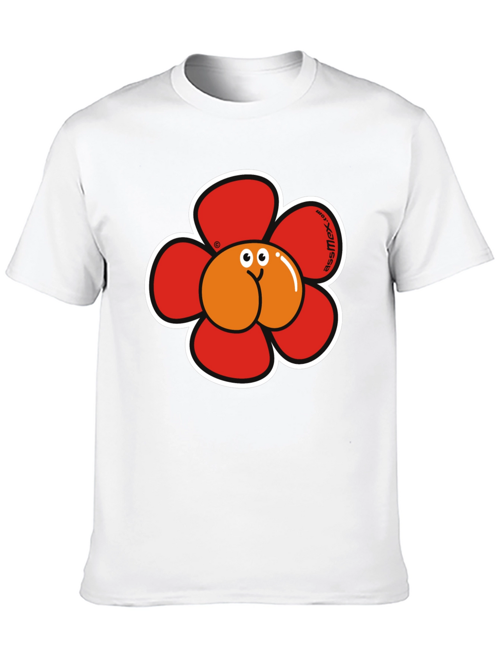 Funny Flower Butt Graphic T-Shirt